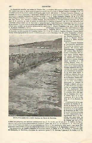 LAMINA ESPASA 22143: XXVI Travesia del Puerto de Barcelona