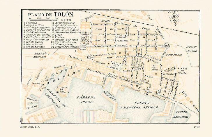 LAMINA ESPASA 1282: Plano de Tolon Trinidad