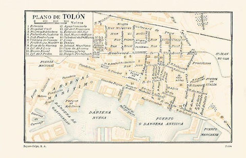 LAMINA ESPASA 1282: Plano de Tolon Trinidad