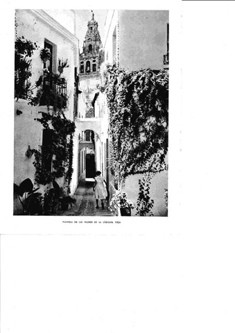 LAMINA 6392: Plazuela de las flores en la Cordoba vieja