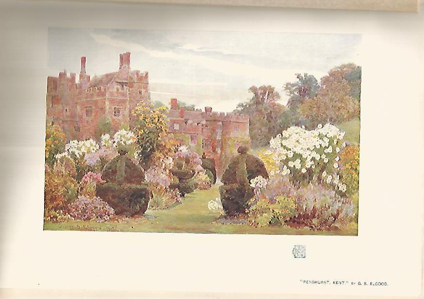 LAMINA 7148: Penshurst Kent por  G.S. Elgood