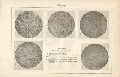 LAMINA ESPASA 735: Microfotografias del hierro electrolitico