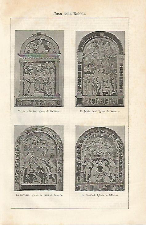 LAMINA ESPASA 13686A: Esculturas hechas por della Robbia