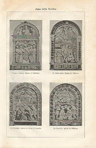 LAMINA ESPASA 13686A: Esculturas hechas por della Robbia