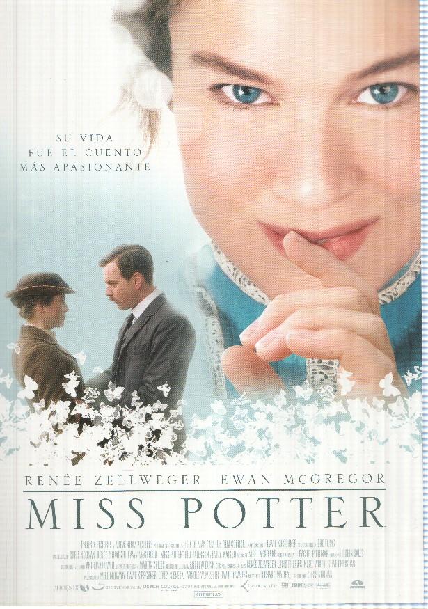 Poster de pelicula: Miss Potter. Renee Zellweger, Ewan McGregor