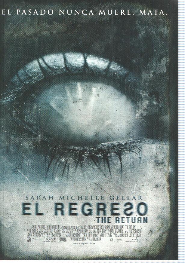 Poster de pelicula: El Regreso. The return.Sarah Michelle Gellar