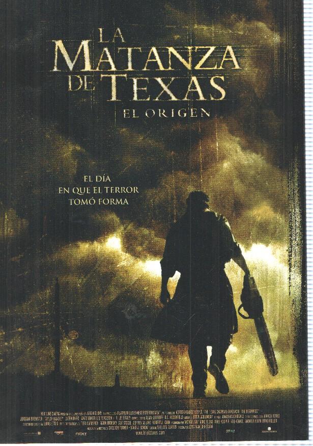 Poster de pelicula: La Matanza de Texas, El Origen. Una pelicula de Jonathan Liebesman. Hirdaba Brewster, Taylor Handley, Diora Baird
