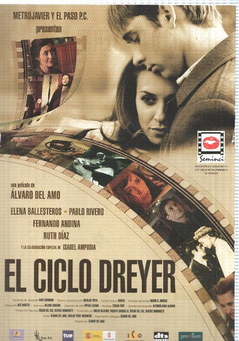 Poster de pelicula: El Ciclo Dreyer. Dirigida por Alvaro del Amo. Elena Ballesteros, Pablo Rivero, Fernando Andina, Ruth Diaz, Isabel Ampudia
