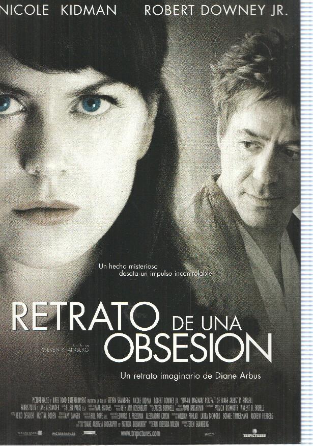 Poster de pelicula: Retrato de una Obsesion. Un film de Steven Shainberg. Nicole Kidman, Robert Downey Jr.