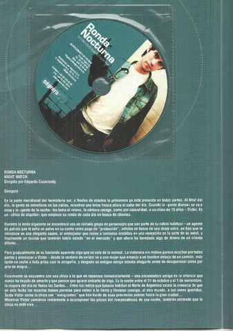 Pelicula y poster: Ronda nocturna. Un Film de Edgardo Cozarinsky. Gonzalo Heredia, Rafael Ferro, Moro Anghileri