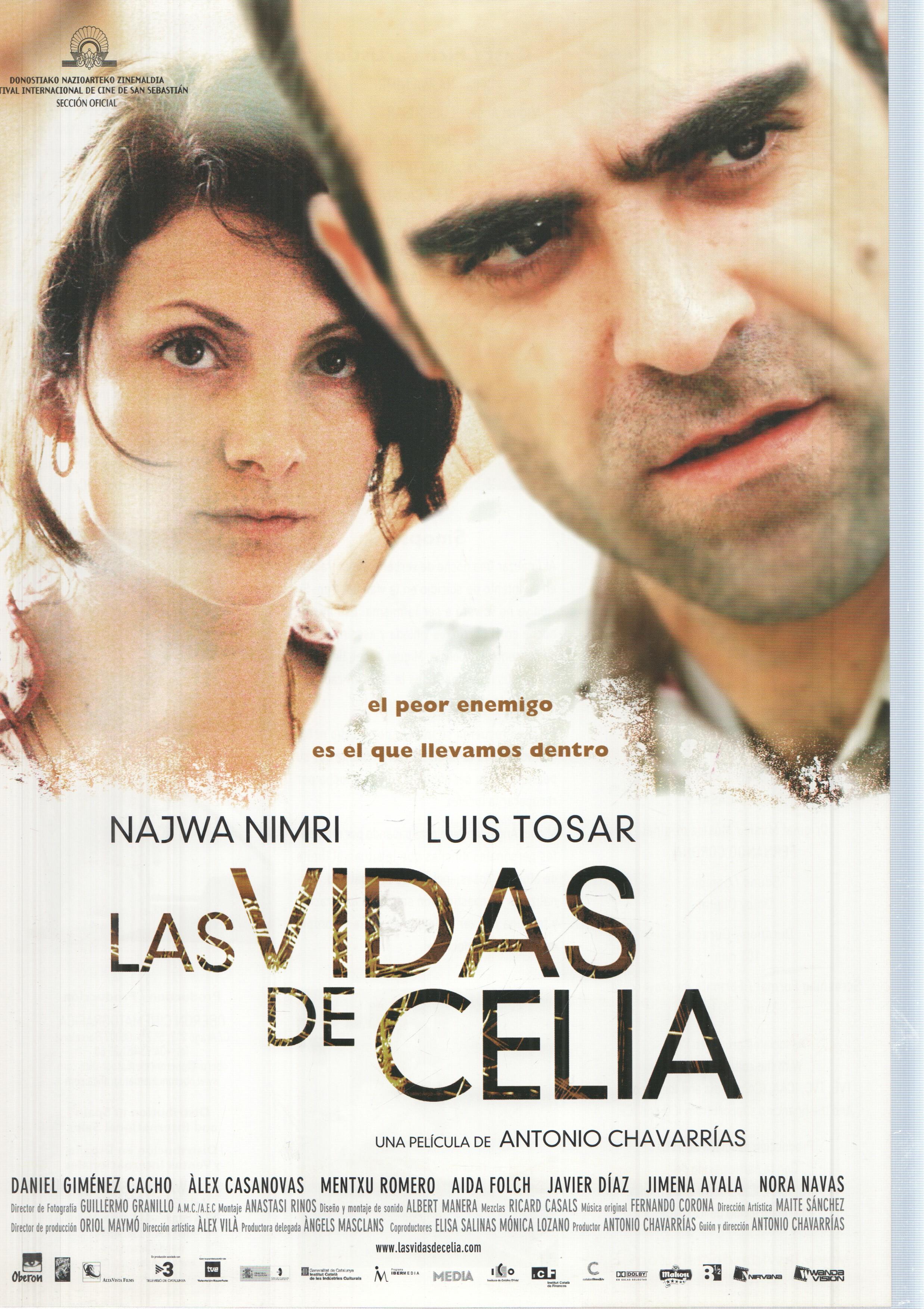 Poster de la pelicula: Las Vidas de Celia. Una pelicula de Antonio Chavarrias con Najwa Nimri, Luis Tosar