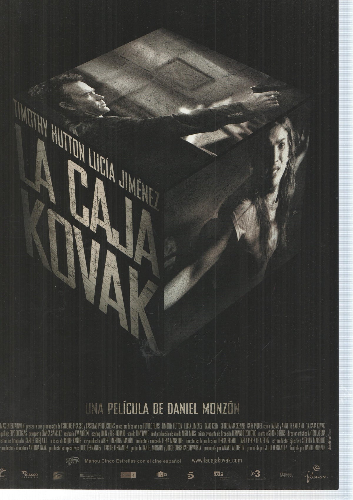 Poster de pelicula: La Caja de Kovak.  de Daniel Monzon con Timothy Hutton Lucia Jimenez, David Kelly