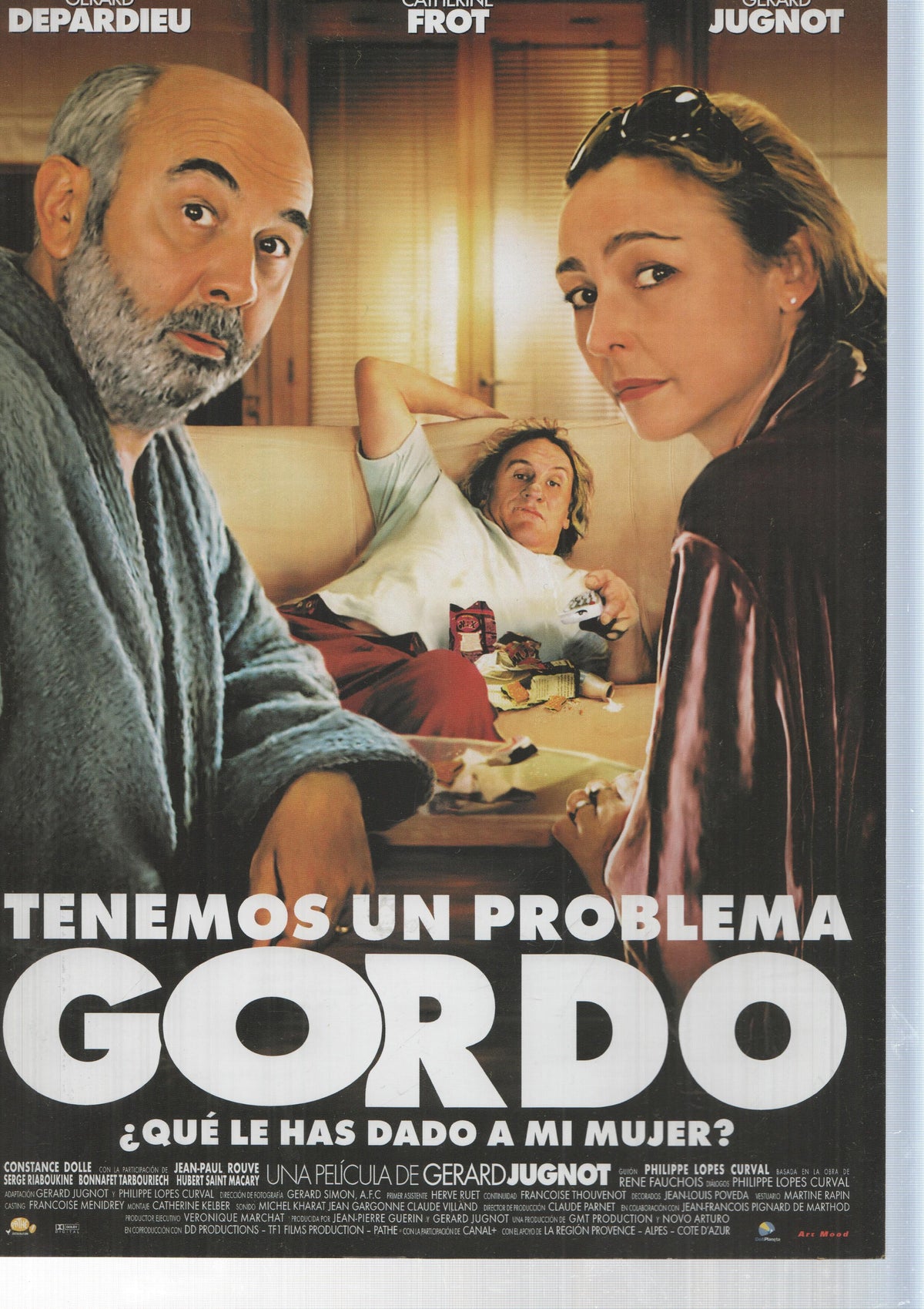 Poster de la pelicula: Tenemos un problema gordo, ¿que le has dado a mi mujer?, una pelicula de Gerard Jugnot con Gerard Depardieu, Catherine Frot