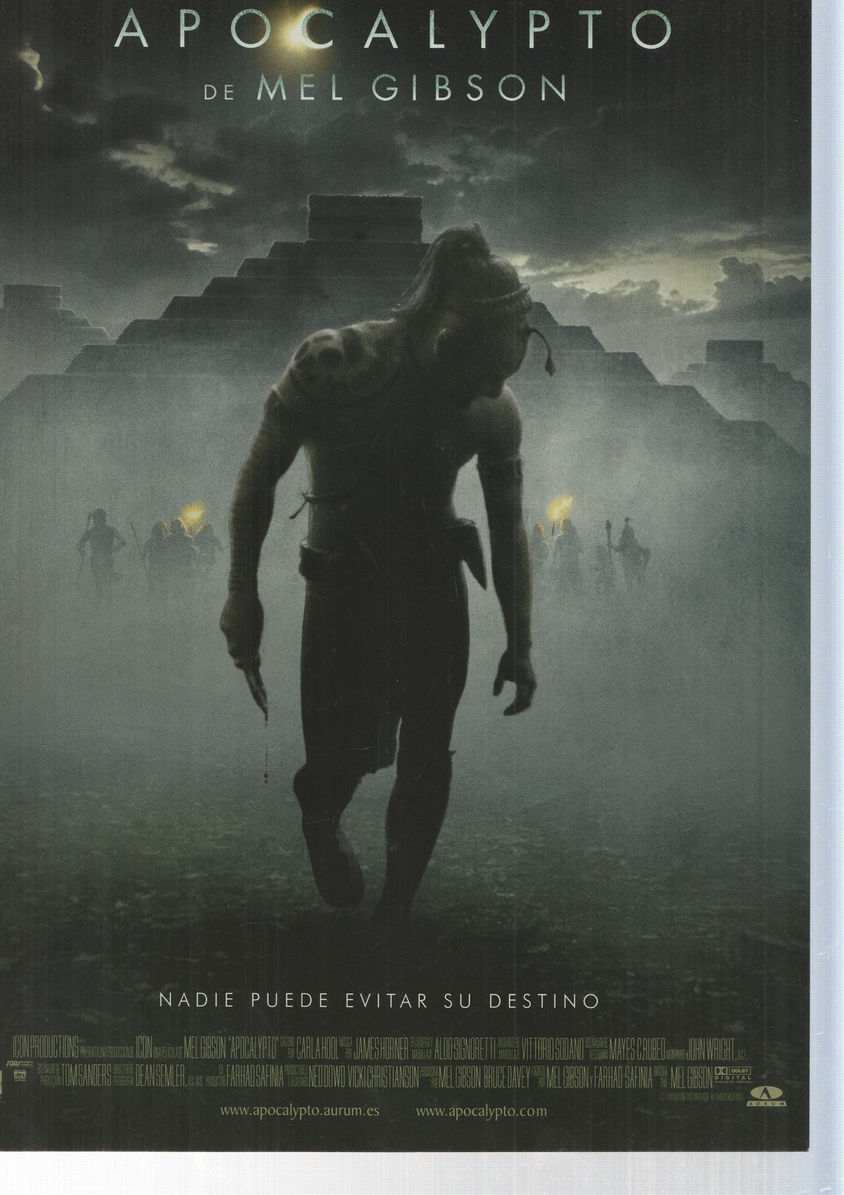 Poster de la pelicula: Apocalypto de Mel Gibson. Aurum