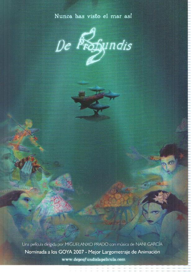 Poster de la pelicula: The Profundis, incluye pelicula en su interior. Una pelicula dirigida por Migelanxo Prado con musica de Nani Garcia