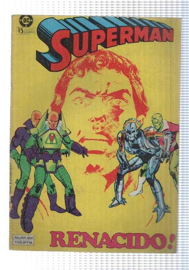 Zinco: Superman num 22 -Renacido. DC