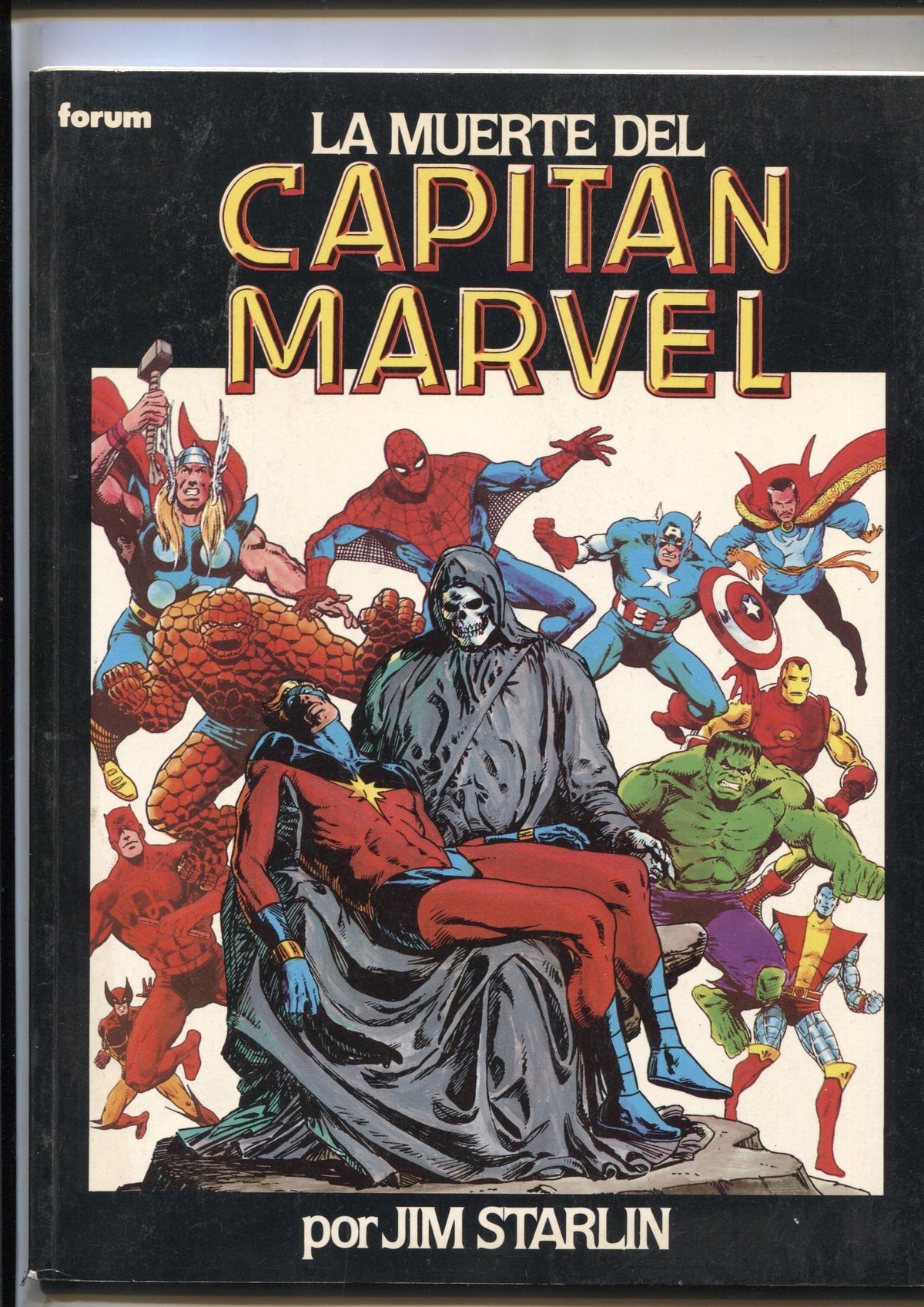 Novela Grafica Forum: La muerte del capitan Marvel (tiene un pliego suelto)