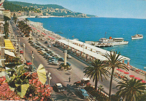 POSTAL 62496 : El paseo de los ingleses y el monte Baron. Nice