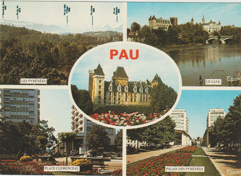 POSTAL 62498 : PAU. Francia