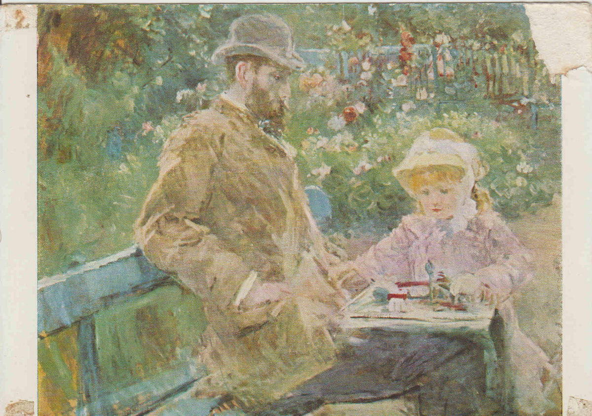 POSTAL 62517: Eduardo Manet y su hija. Paris.Francia