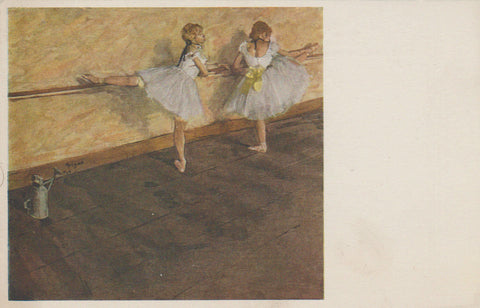 POSTAL 62522 :  Ilustracion de dos bailarinas de ballet. Farbenlichtdruck. Viena . Austria.