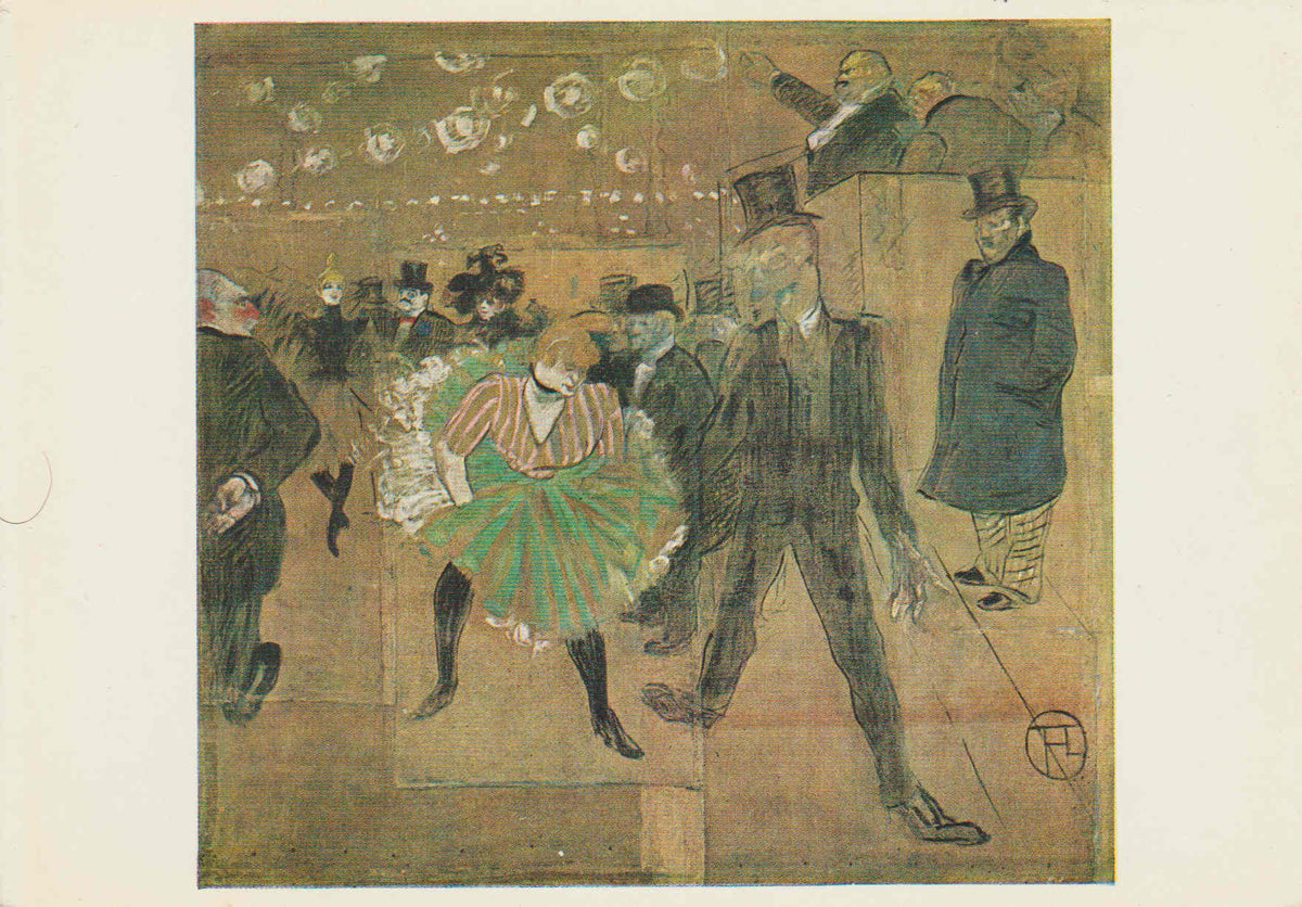 POSTAL 62525 : La danza del goulue y valentin el deshuasado. Lovre. Museo de Impressionismo. Paris. Francia