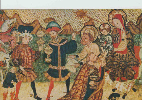 POSTAL 625278 : Adoracion de los magos. Museo del arte de Catalunya. Barcelona. España