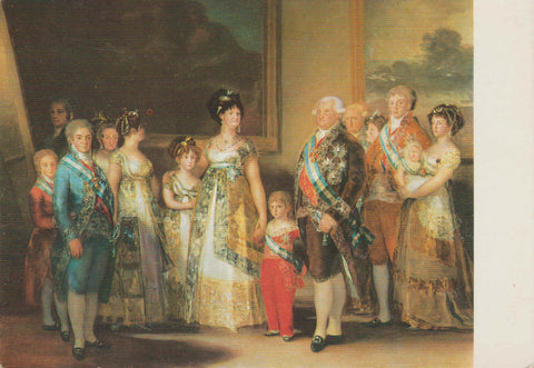 POSTAL 62530 : La familia de Carlos IV. GOYA. Museo del Prado. Madrid. España