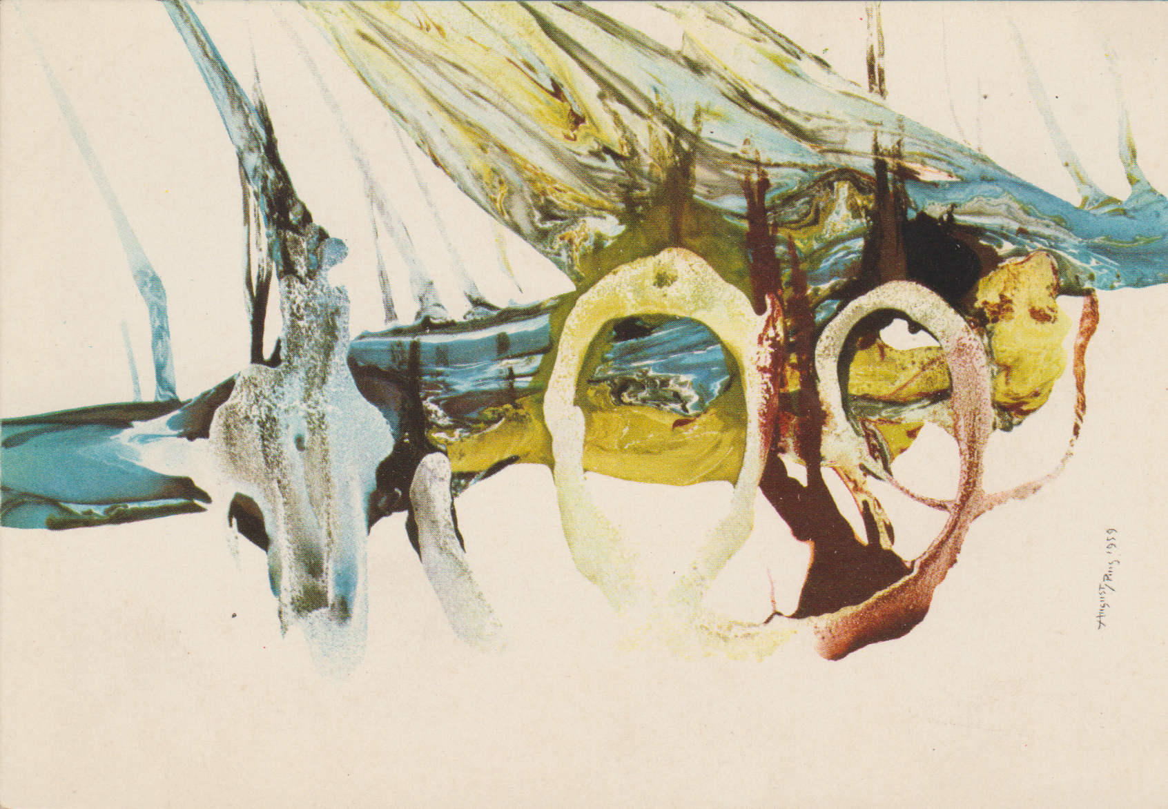 POSTAL 62533 :  Pintura. Augus Puig. Berne. Suiza