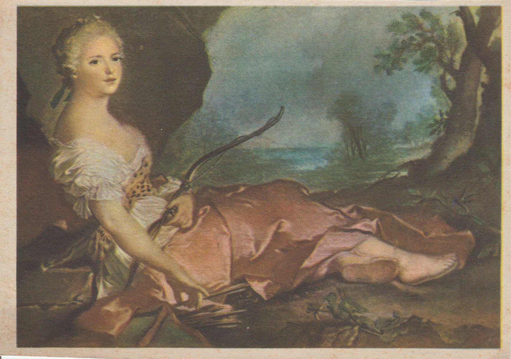 POSTAL 62536 : Diana hija de Luis XV. España. Museo sin especificar