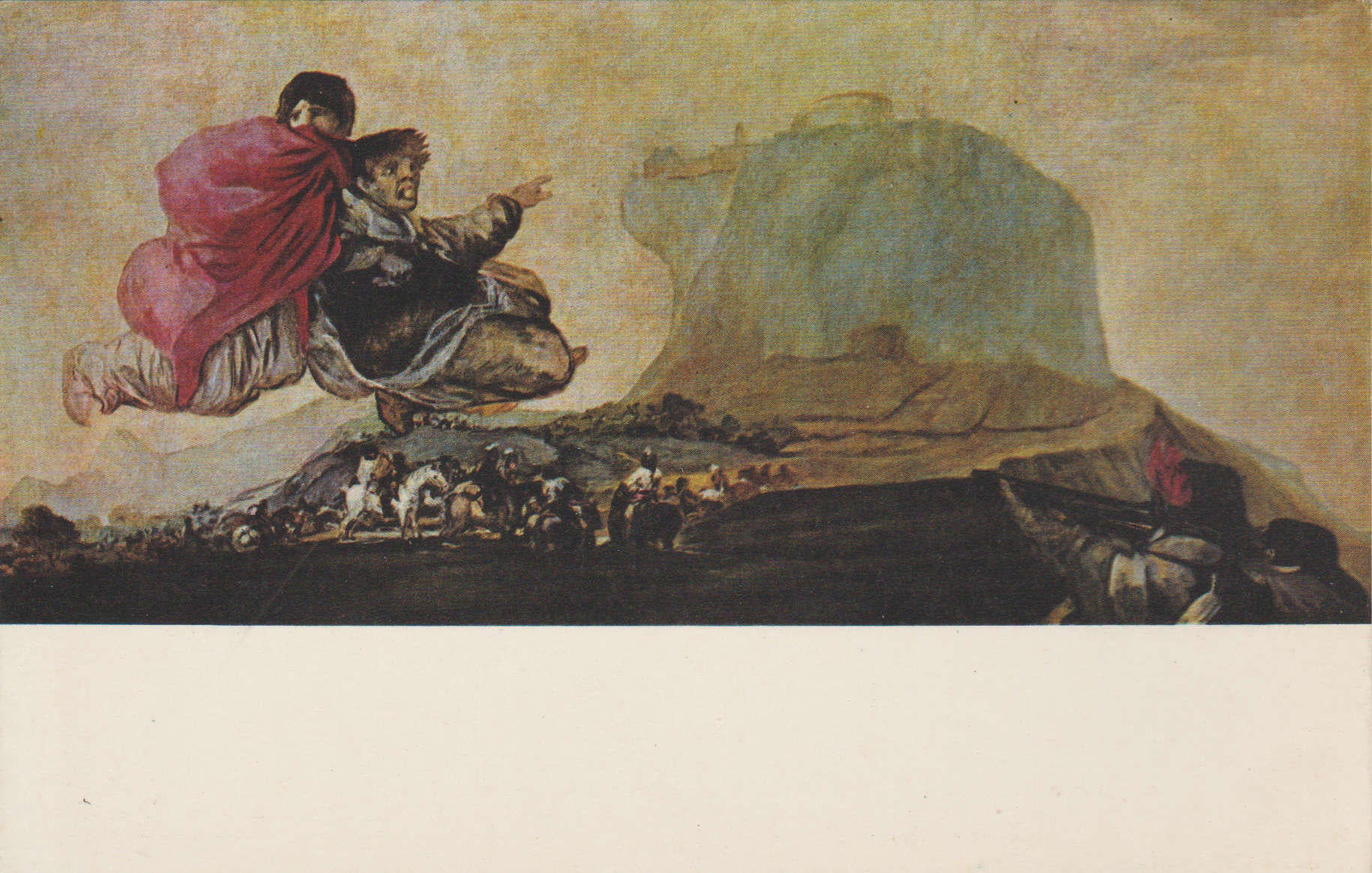 POSTAL 62537 : Al Aquelarre. GOYA. Museo del Prado. Madrid. España.