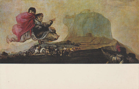 POSTAL 62537 : Al Aquelarre. GOYA. Museo del Prado. Madrid. España.