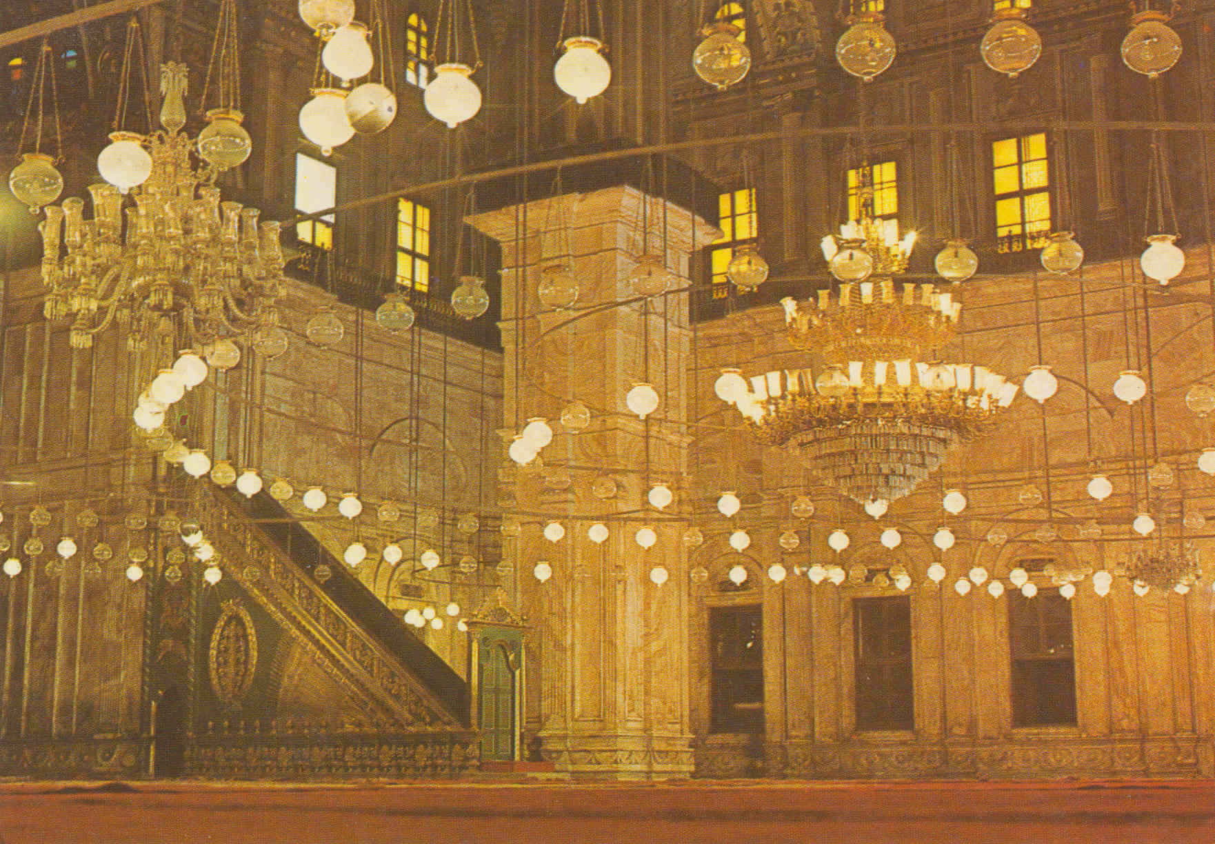 POSTAL 62565 : Vista interior de Mohamed Ali en la ciudadela. El Cairo. Egipto