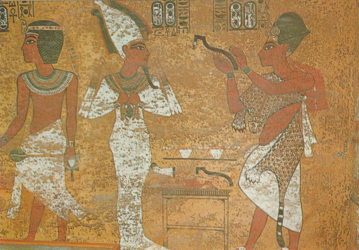 POSTAL 62574 : Camara funeraria de la tumba de Tut.Ankh Amun. Thebes. Egipto