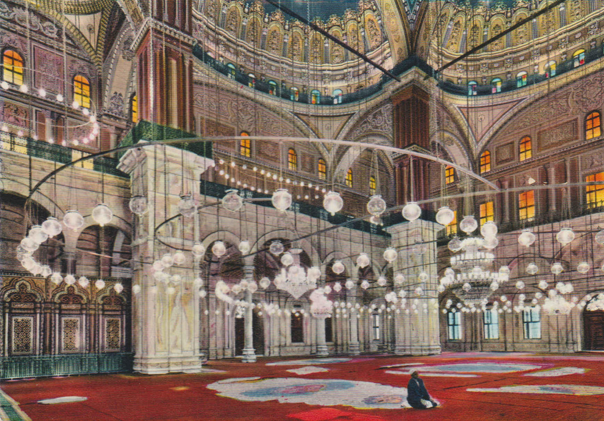 POSTAL 62579 : Interior de la mezquita de la ciudadela.El Cairo. Egipto