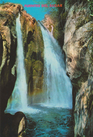 POSTAL 62585 : Cascadas toll de la Caldera. Alicante. España