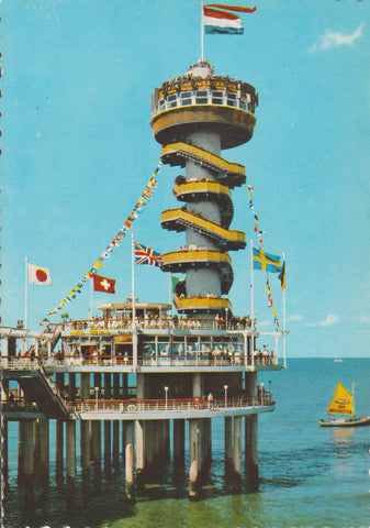 POSTAL 62594 : El muelle de la atalaya de Scheveningen. The Hage. Holanda
