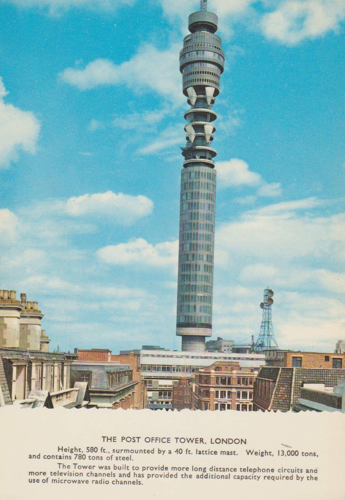POSTAL 62617 : Torre G.P.O Londres. Inglaterra