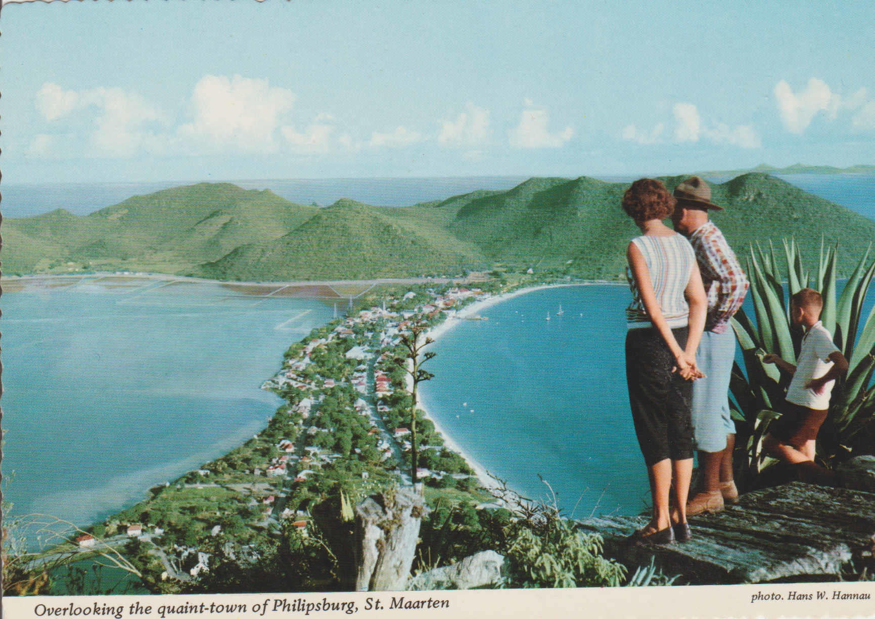 POSTAL 62643 : Con vistas a la pintoresca ciudad de Philipsburg St. Maarten. Holanda