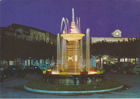 POSTAL 62678 : Fuente luminosa-Plaza Mayor.Villarcayo.Burgos. España