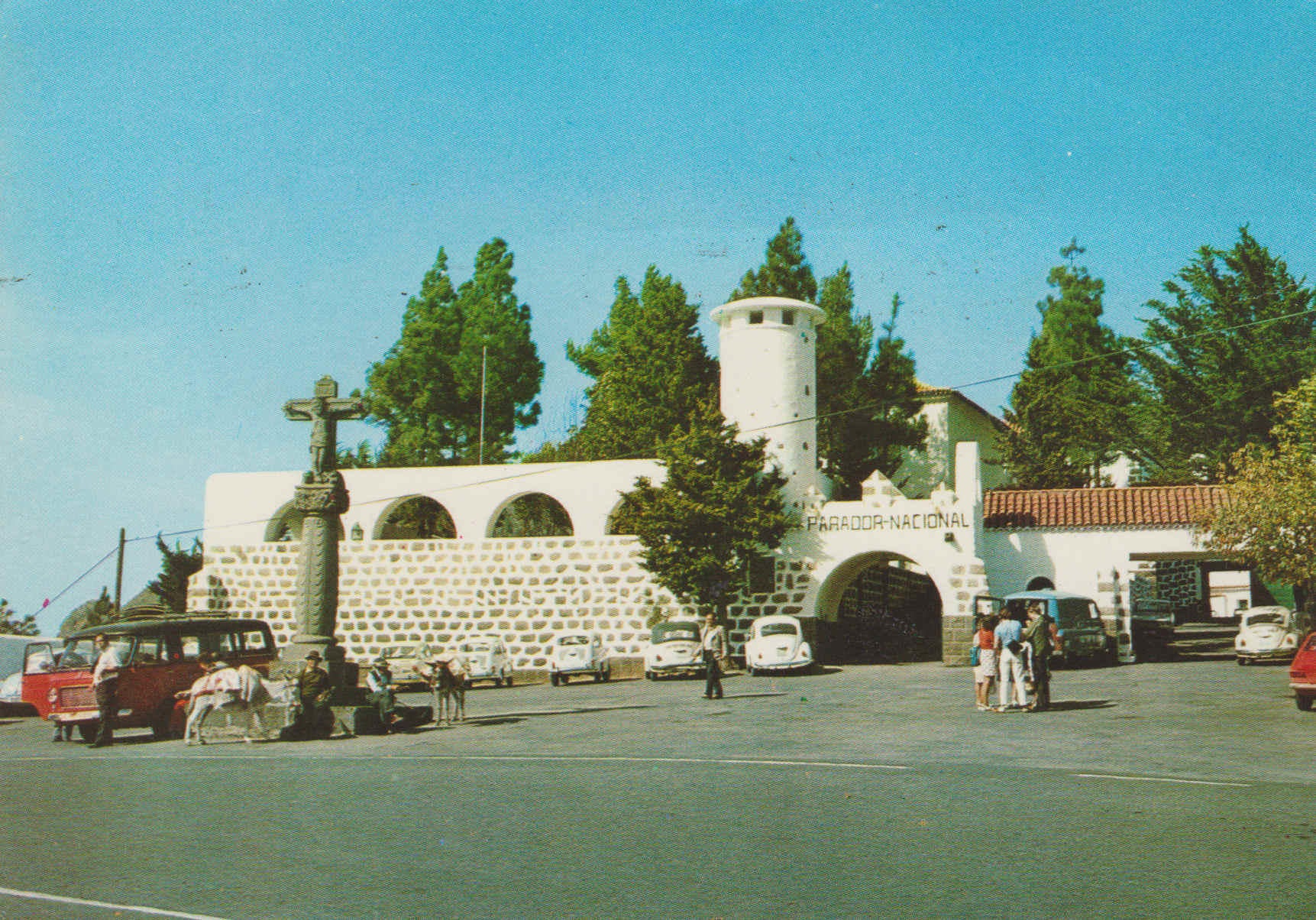 POSTAL 62698 : Islas Canarias. Tejeda. Cruz de Tejera y Parador