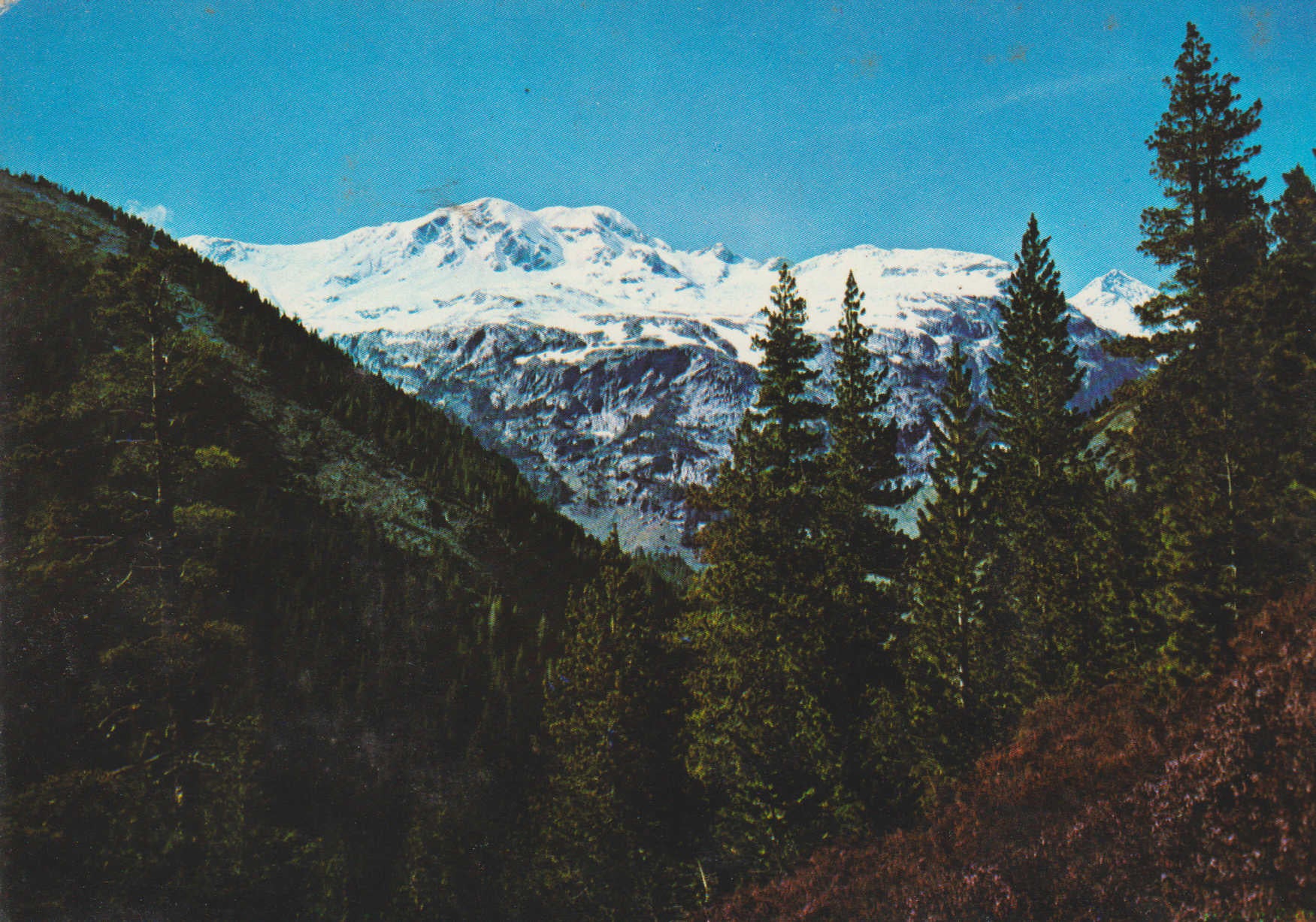 POSTAL 62724 : Pirineo Aragones. Valle de Gistau. Rivera del puerto de la Pez. Al fondo sierra de Culfreda. España