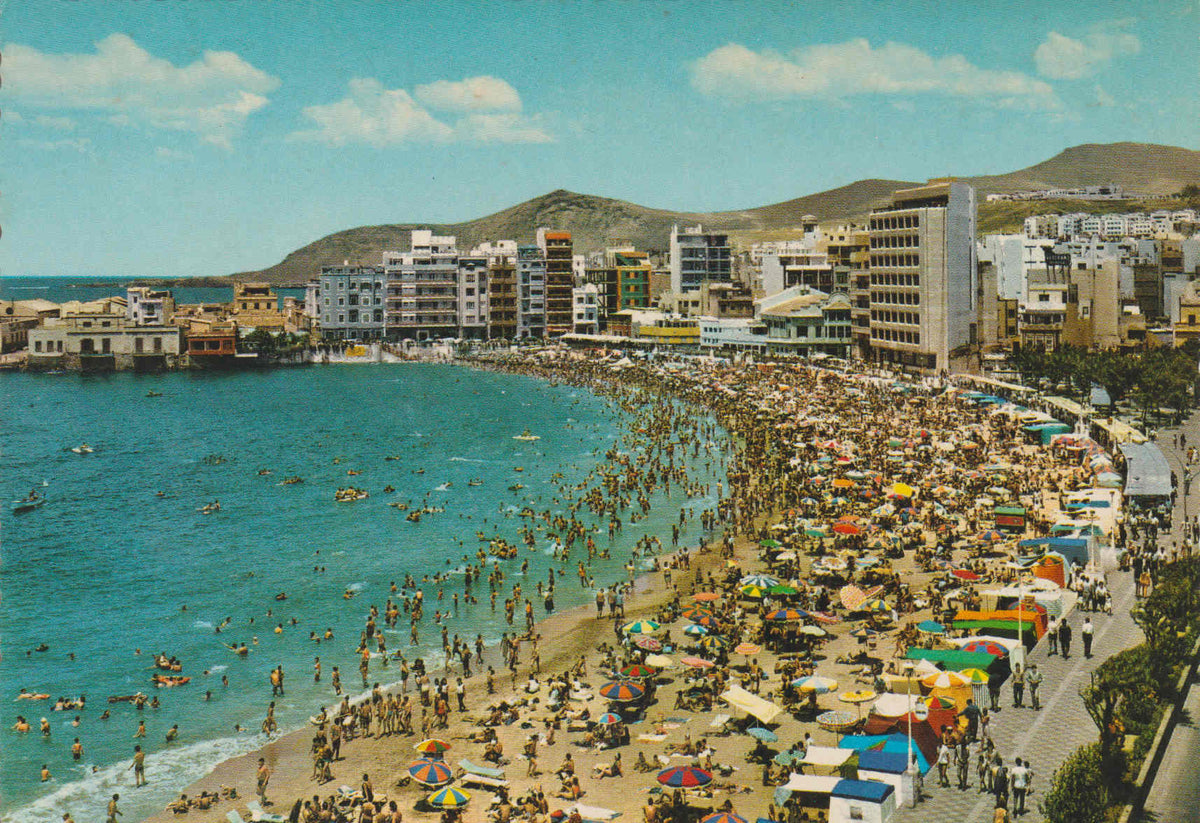 POSTAL 62754 : Las palmas de Gran Canaria. Playa y Paseo de las Canteras