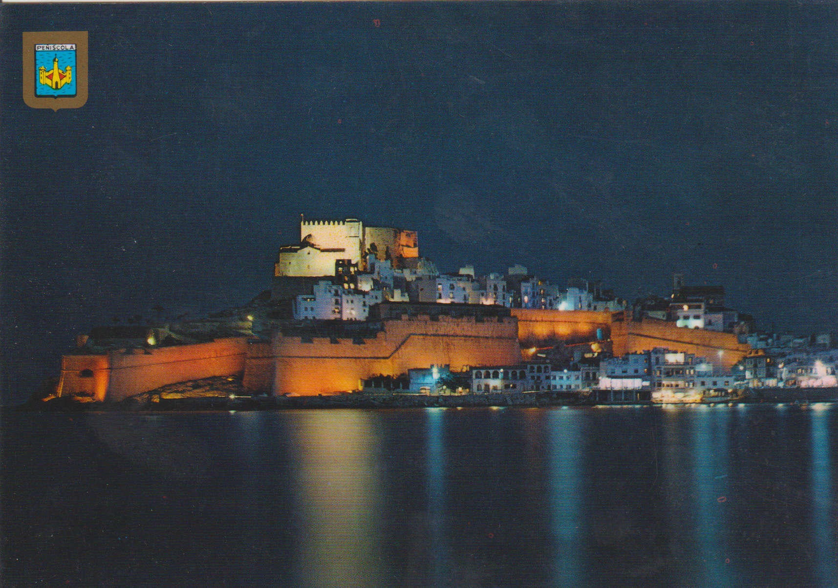 POSTAL 62762 : Castellon. Peñiscola. Vista Nocturna. España