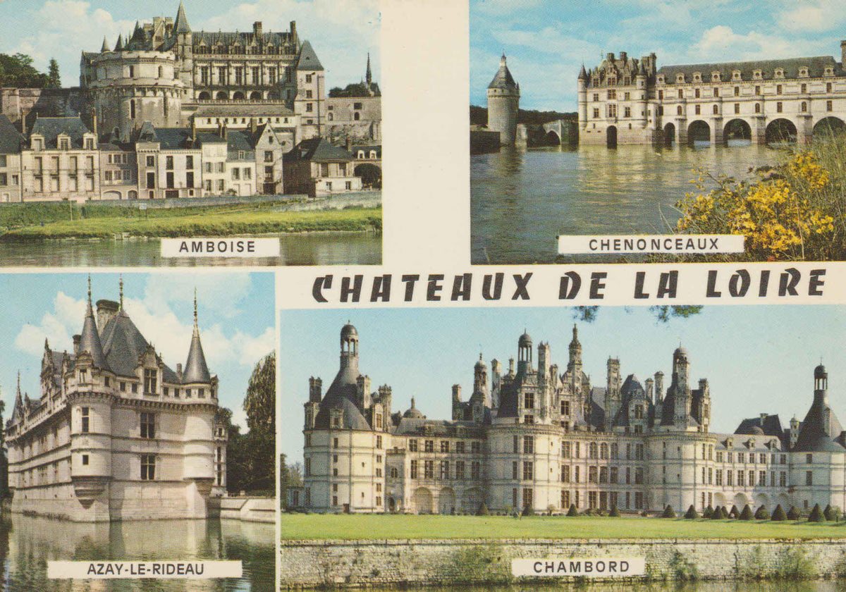 POSTAL 62773 : Paris. Chateaux de Loire. Francia