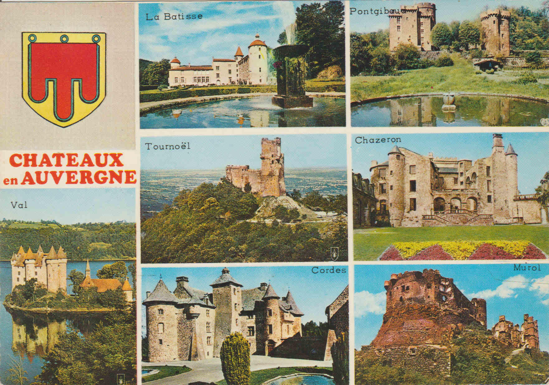 POSTAL 62779 : Castillos de Auvergne. Francia