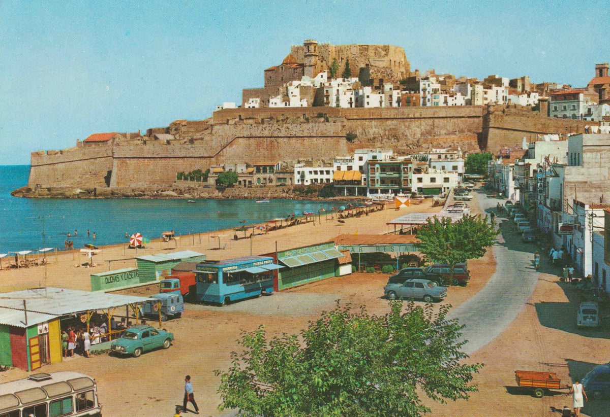 POSTAL 62801 : Peñiscola. Castellon. Playa y vista Parcial. España