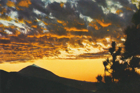 POSTAL 62811 : Tenerife. Al contraluz del amanecer la silueta del teide. España