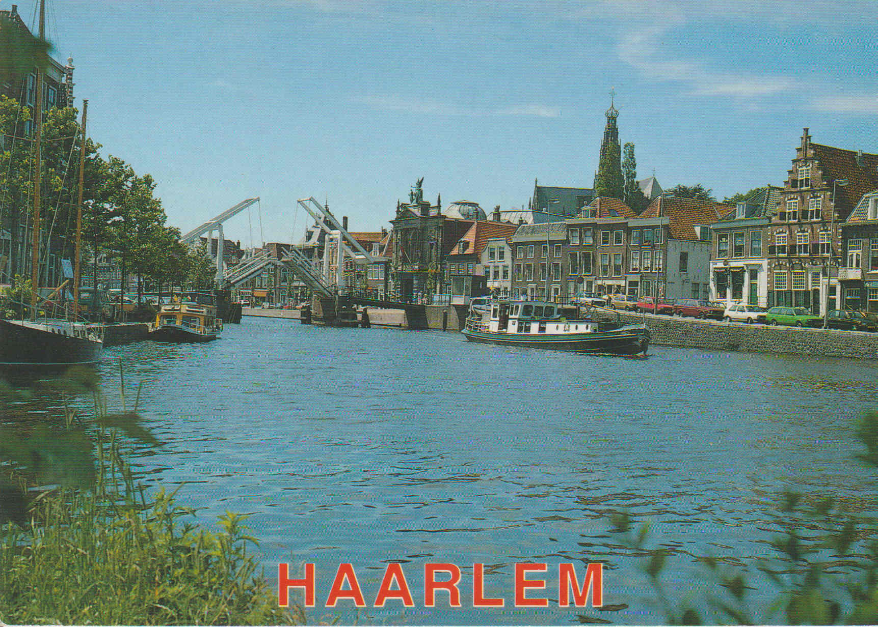 POSTAL 62817 : Haarlem. El rio Spaarne a haarlem a Gravestenenburg