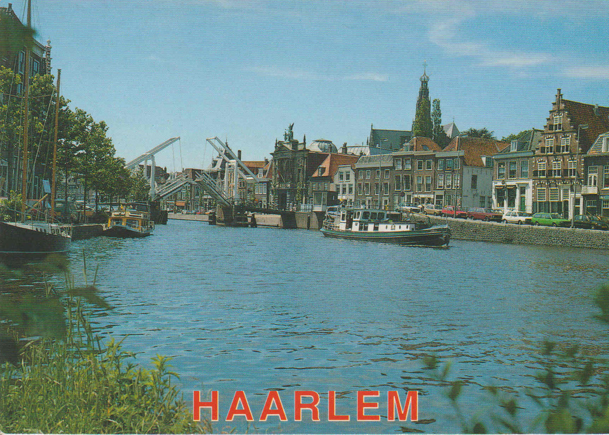 POSTAL 62817 : Haarlem. El rio Spaarne a haarlem a Gravestenenburg